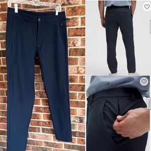 Lululemon BNWOT ABC Classic-Fit Trouser 31" Warpstreme   True Navy Curre…